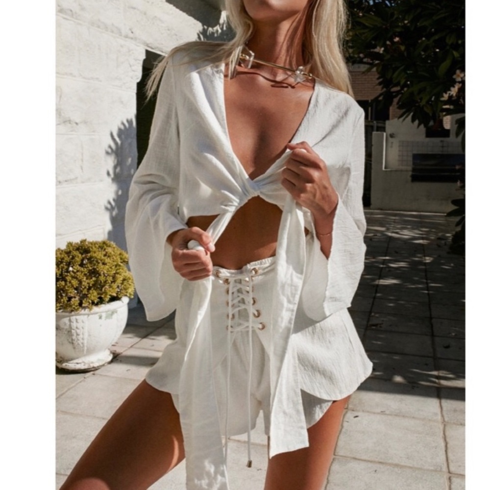 Raw Tie Jumpsuit — Sabo Skirt